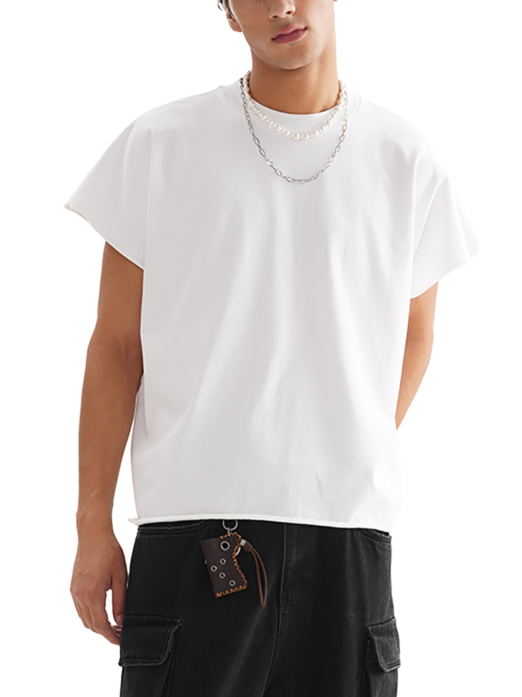 Raw Edge Boxy Non-Shrink T-Shirt – Essential Streetwear | Tapstitch-6